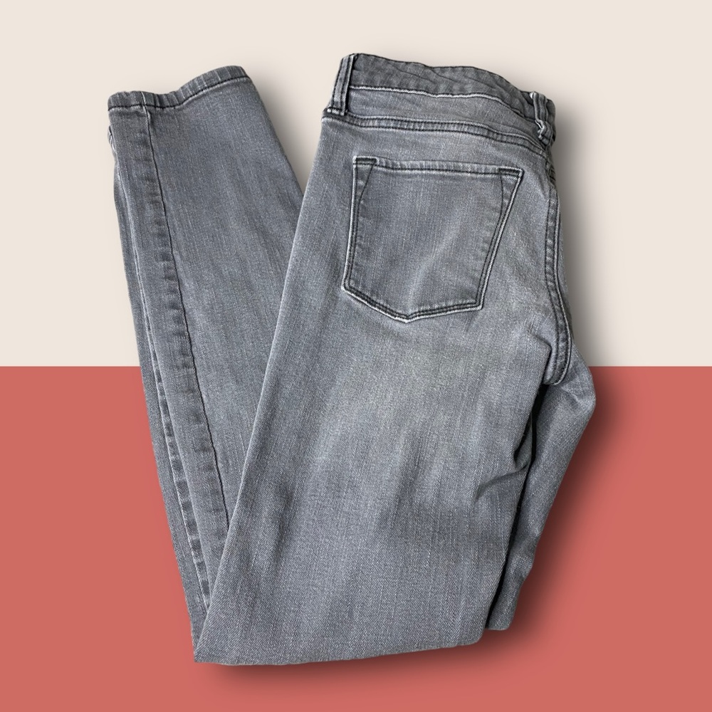 👖 BANANA REPUBLIC SZ 2 SKINNY FIT GRAY JEANS STRETCHY - Picture 4 of 5